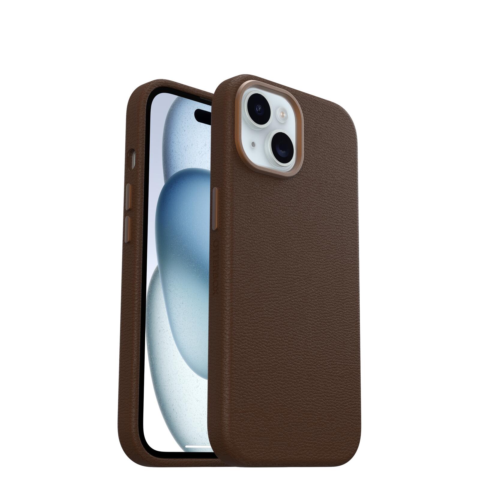 OtterBox Symmetry Cactus Leather Apple iPhone 15 Rich Adobe - brown OtterBox Symmetry Cactus Leather Apple iPhone 15 Rich Adobe - brown